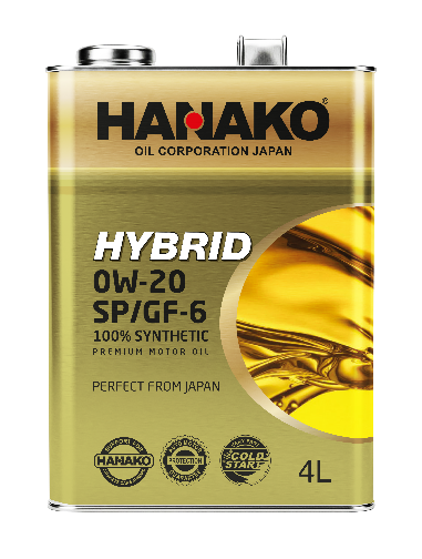 HANAKO HYBRID MOTOR OIL SP/GF-6 0W-20 — 4 л